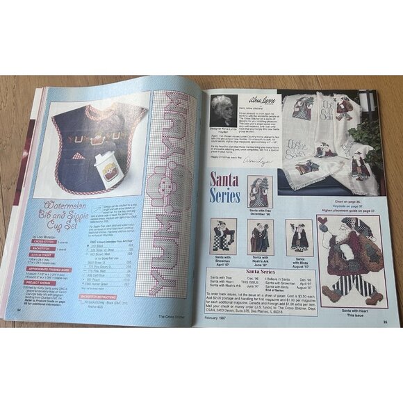 The Cross Stitcher Angel of Love Design Works February 1997  Magazine - Picture 6 of 9